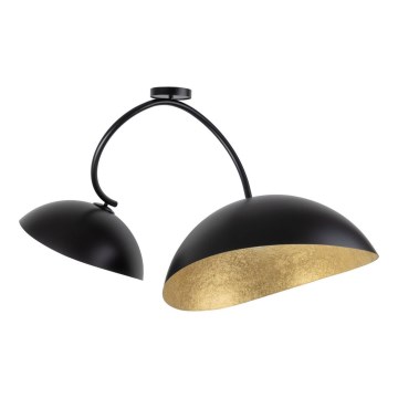 Chandelier on a pole SPACE 2xE27/60W/230V black/gold