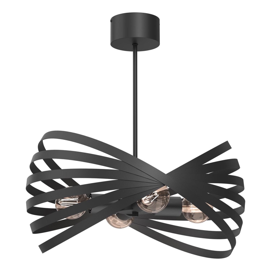 Chandelier on a pole SPARKLE 4xE27/15W/230V black