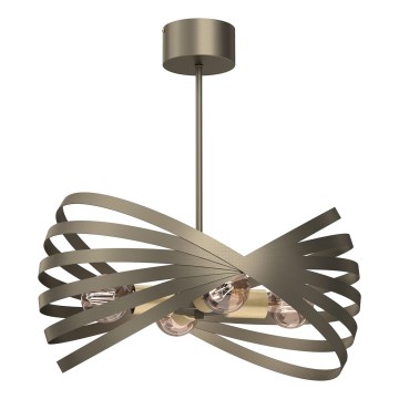 Chandelier on a pole SPARKLE 4xE27/15W/230V brass