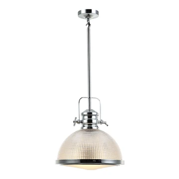 Chandelier on a pole THOR 1xE27/11W/230V shiny chrome