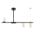 Chandelier on a pole URANOS 3xGU10/10W/230V black/gold