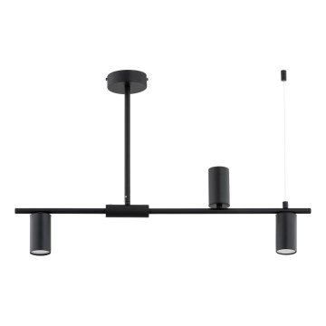 Chandelier on a pole URANOS 3xGU10/10W/230V black