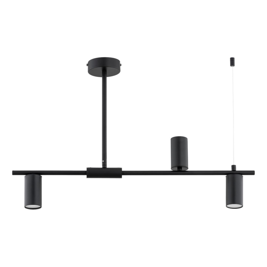 Chandelier on a pole URANOS 3xGU10/10W/230V black