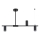 Chandelier on a pole URANOS 3xGU10/10W/230V black