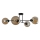 Chandelier on a pole VASCO 4xE27/60W/230V black/smoky beige