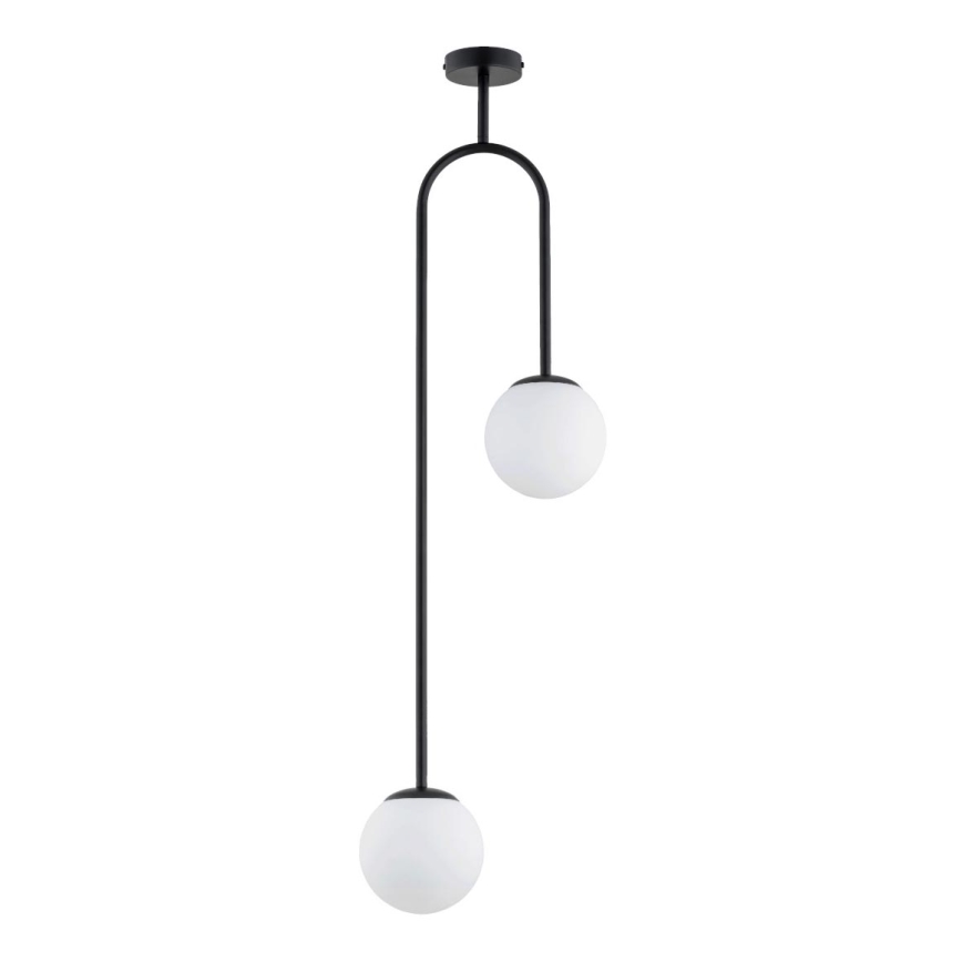 Chandelier on a pole VECTOR 2xE14/10W/230V black