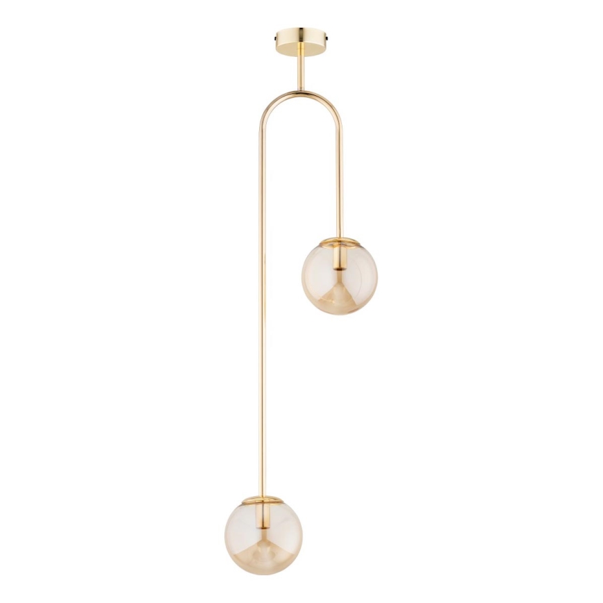 Chandelier on a pole VECTOR 2xE14/10W/230V gold