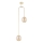 Chandelier on a pole VECTOR 2xE14/10W/230V gold