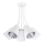 Chandelier on a pole WIRE 5xE27/15W/230V white/silver