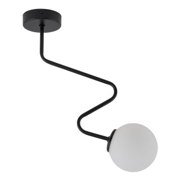 Chandelier on a pole ZIGZAG 1xG9/12W/230V black