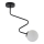 Chandelier on a pole ZIGZAG 1xG9/12W/230V black
