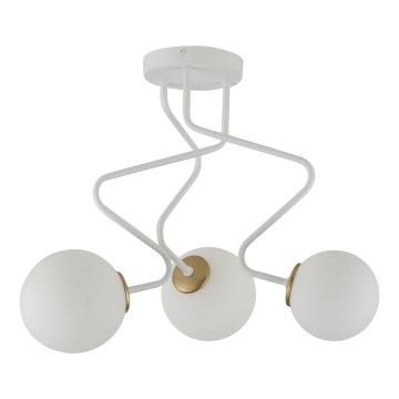 Chandelier on a pole ZIGZAG 3xG9/12W/230V white