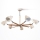 Chandelier on a rod KALLITHEA 7xE27/60W/230V beige