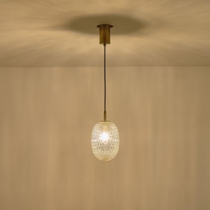 Chandelier on a string 1xE14/25W/230V clear d. 15 cm