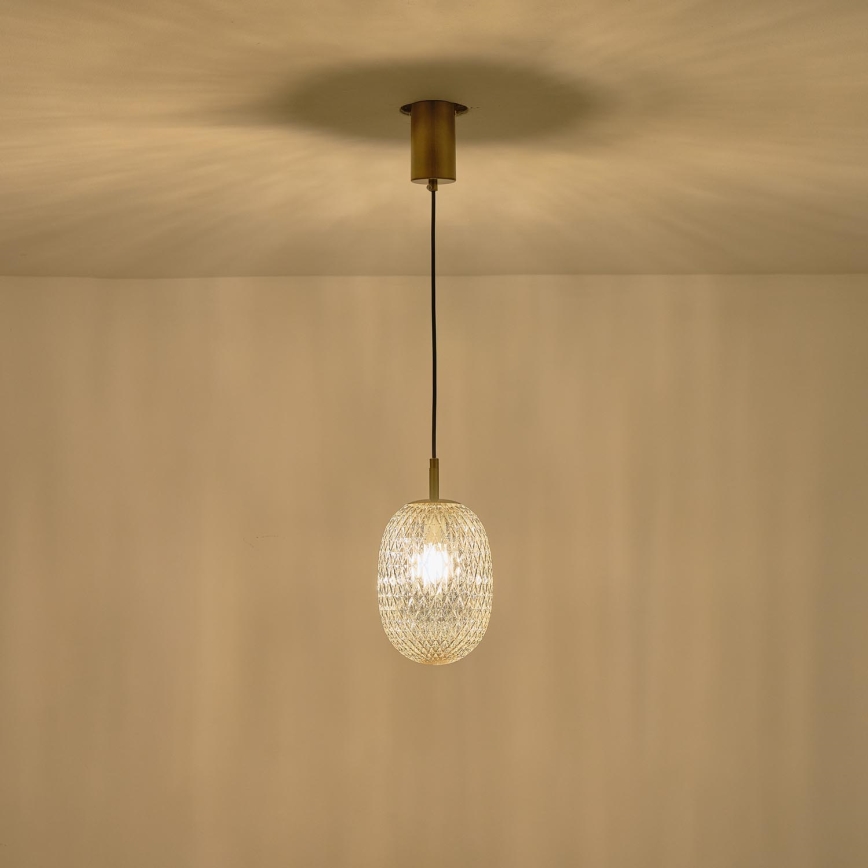 Chandelier on a string 1xE14/25W/230V clear d. 15 cm