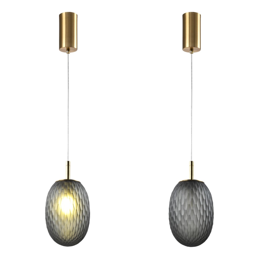 Chandelier on a string 1xE14/25W/230V grey d. 15 cm