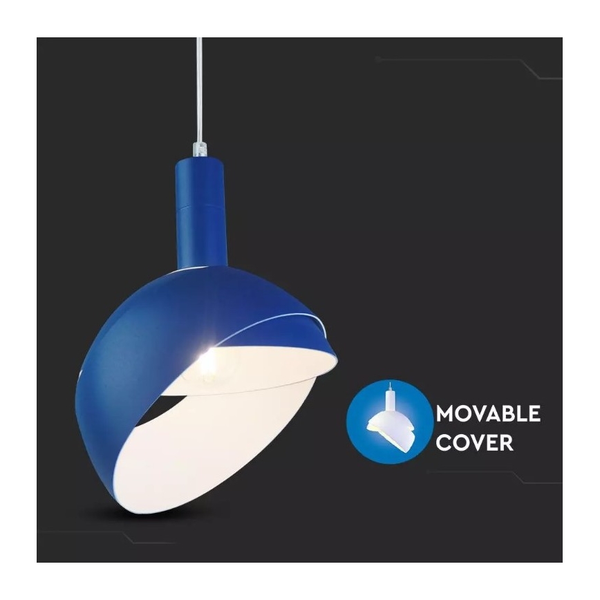 Chandelier on a string 1xE14/60W/230V blue