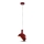 Chandelier on a string 1xE14/60W/230V red