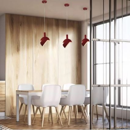 Chandelier on a string 1xE14/60W/230V red