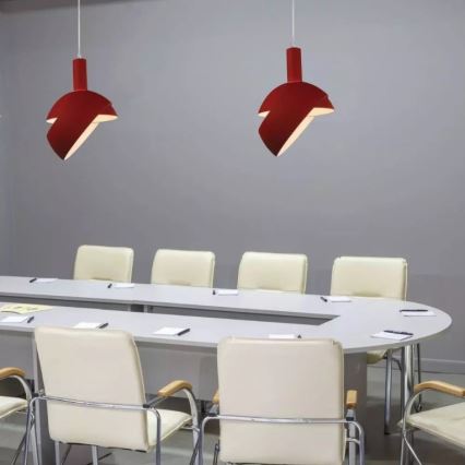 Chandelier on a string 1xE14/60W/230V red