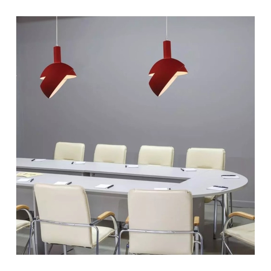 Chandelier on a string 1xE14/60W/230V red