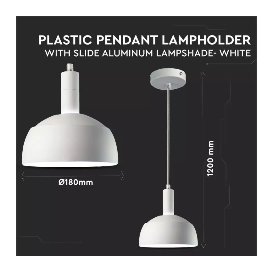 Chandelier on a string 1xE14/60W/230V white
