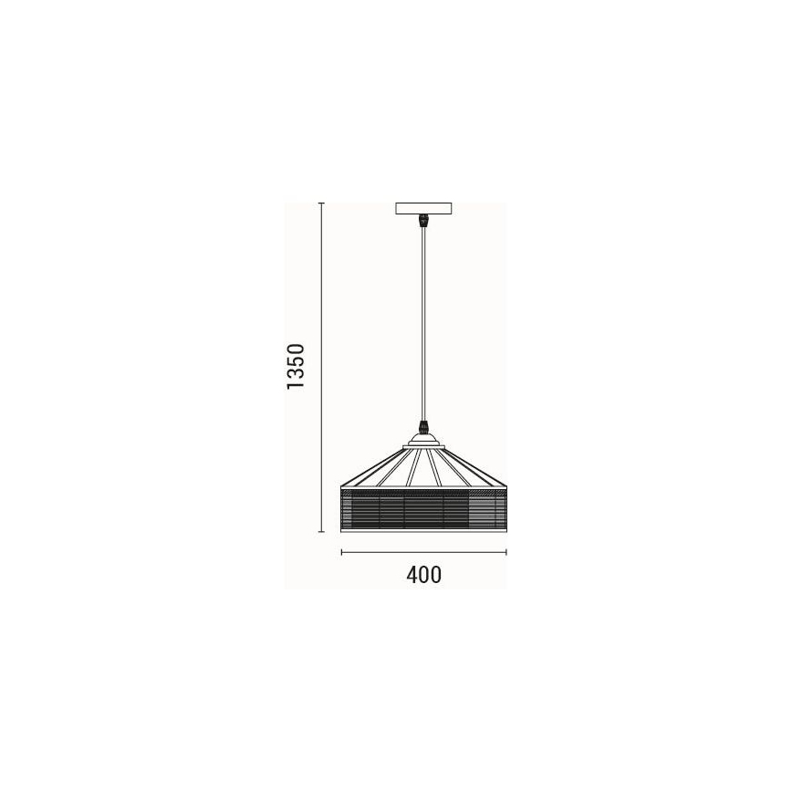 Chandelier on a string 1xE27/15W/230V beige