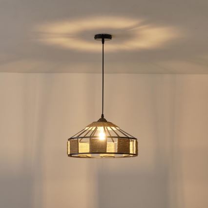 Chandelier on a string 1xE27/15W/230V beige
