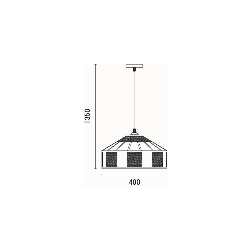 Chandelier on a string 1xE27/15W/230V beige