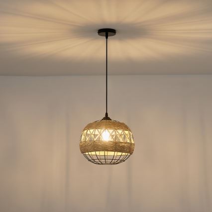 Chandelier on a string 1xE27/15W/230V beige