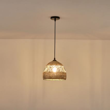 Chandelier on a string 1xE27/15W/230V beige
