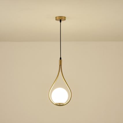 Chandelier on a string 1xE27/15W/230V brass