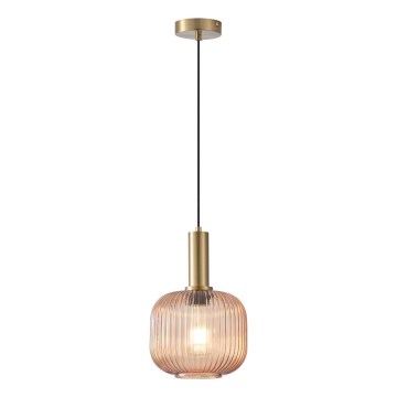 Chandelier on a string 1xE27/15W/230V brown d. 20 cm