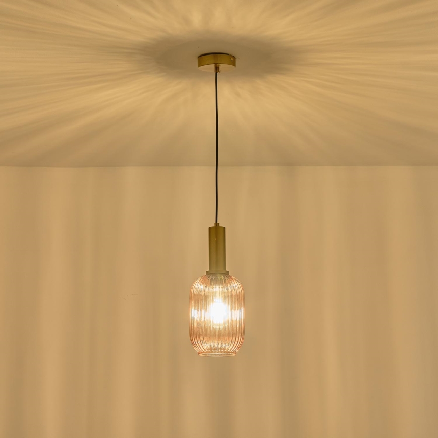 Chandelier on a string 1xE27/15W/230V brown pr. 13 cm