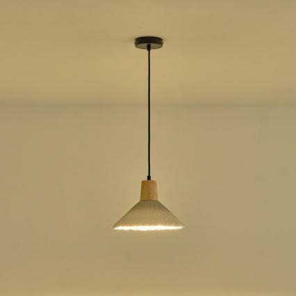 Chandelier on a string 1xE27/15W/230V creamy