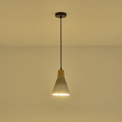 Chandelier on a string 1xE27/15W/230V creamy
