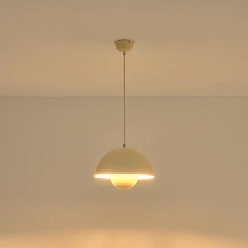 Chandelier on a string 1xE27/15W/230V creamy
