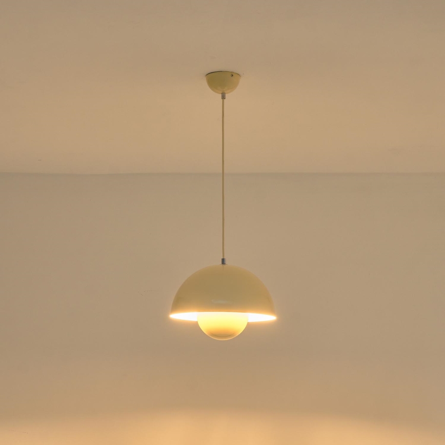 Chandelier on a string 1xE27/15W/230V creamy