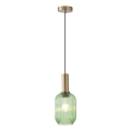 Chandelier on a string 1xE27/15W/230V green 13 cm
