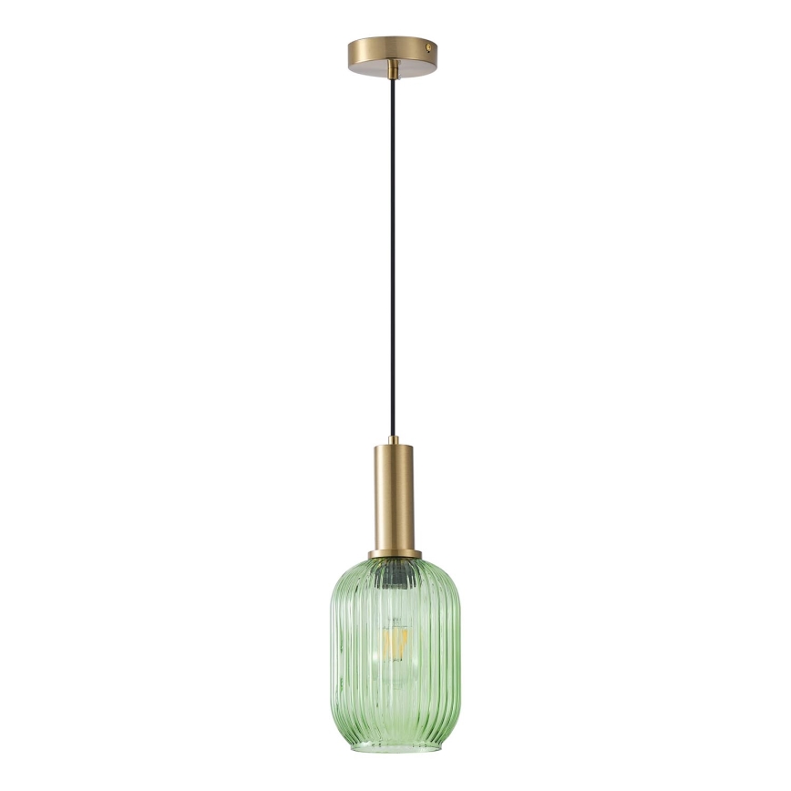 Chandelier on a string 1xE27/15W/230V green 13 cm