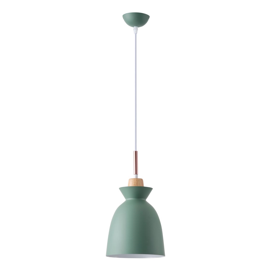 Chandelier on a string 1xE27/15W/230V green d. 19,5 cm