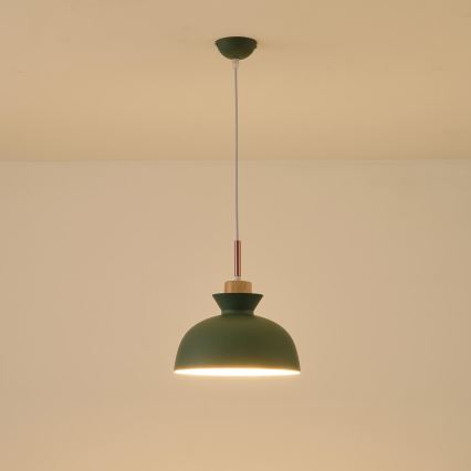 Chandelier on a string 1xE27/15W/230V green