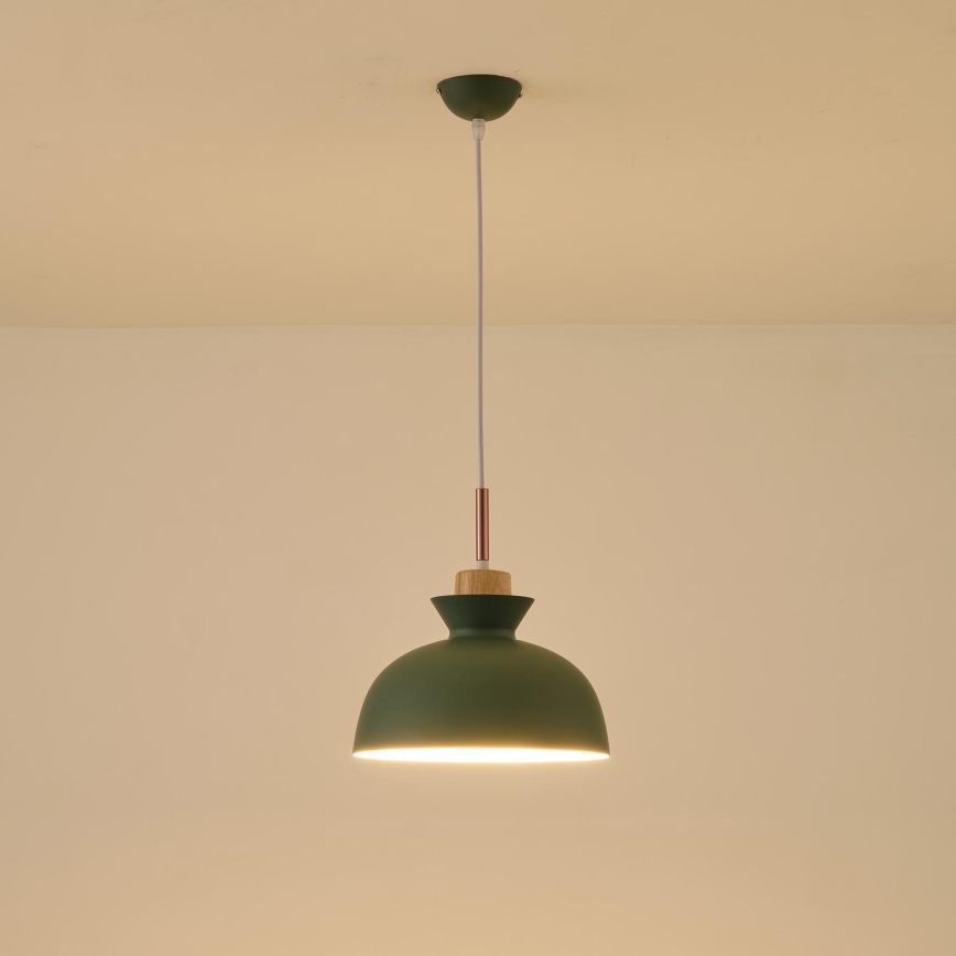 Chandelier on a string 1xE27/15W/230V green