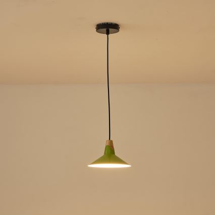 Chandelier on a string 1xE27/15W/230V green