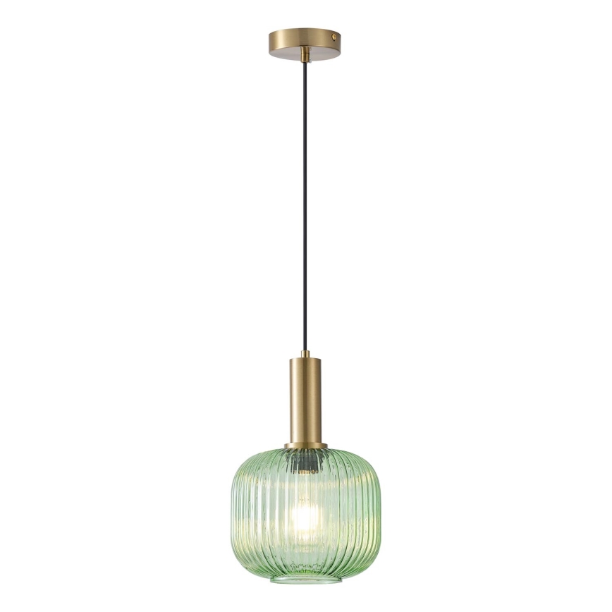 Chandelier on a string 1xE27/15W/230V green pr. 20 cm