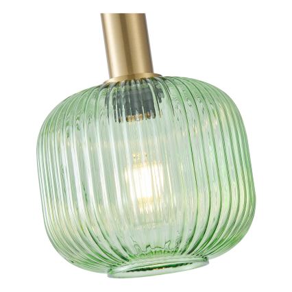 Chandelier on a string 1xE27/15W/230V green pr. 20 cm