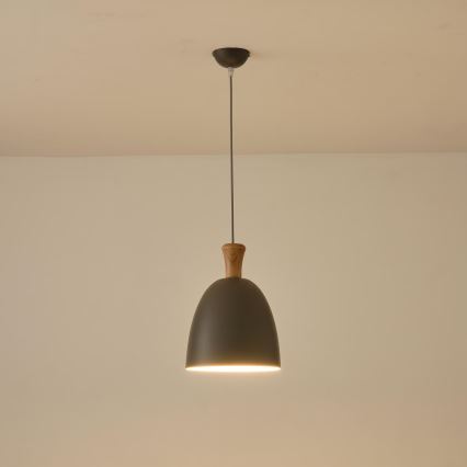 Chandelier on a string 1xE27/15W/230V grey d. 23 cm