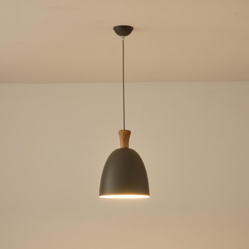 Chandelier on a string 1xE27/15W/230V grey d. 23 cm