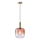 Chandelier on a string 1xE27/15W/230V red/smoky d. 20 cm