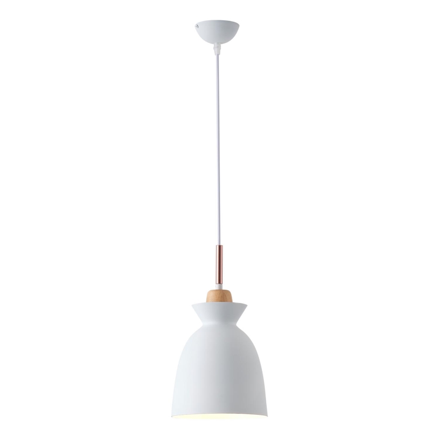 Chandelier on a string 1xE27/15W/230V white d. 19,5 cm